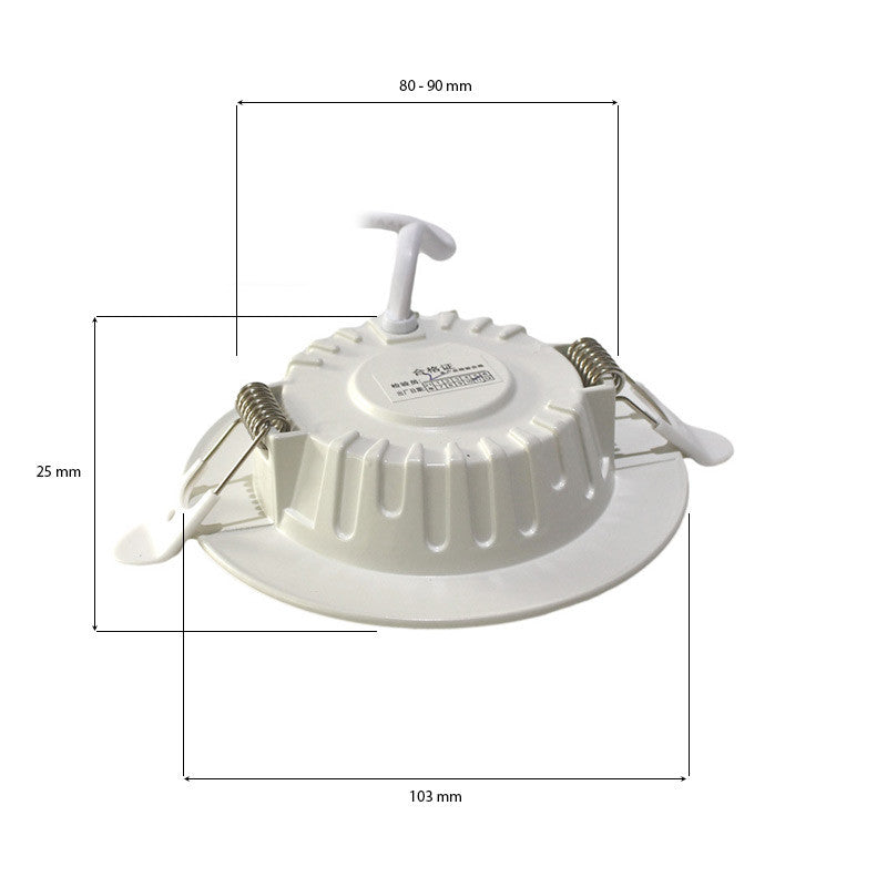 Downlight Circular Encastrar LED 7W Branco 700lm IP44