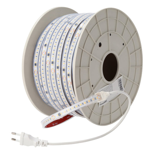 Tira LED SMD 2835 Free Driver 16W/M 1600Lm/M 220VAC IP65 4000ºK Rollo 50M