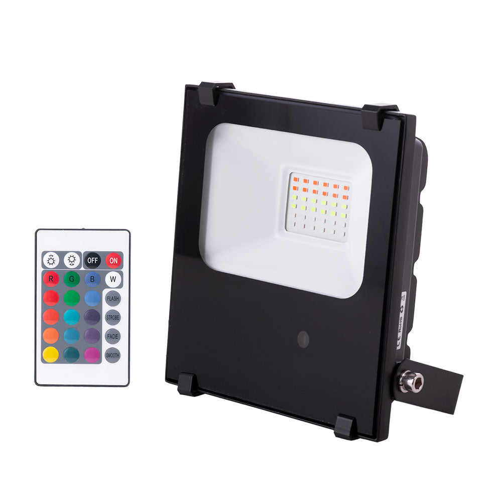 Projetor LED 20W Refletor IP65 RGB Controle Remoto 40.000H [1916-NS-HVFL20W-F-RGB]