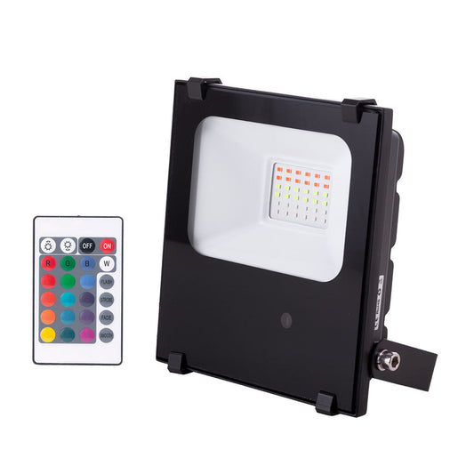 Projetor LED 20W Refletor IP65 RGB Controle Remoto 40.000H [1916-NS-HVFL20W-F-RGB]