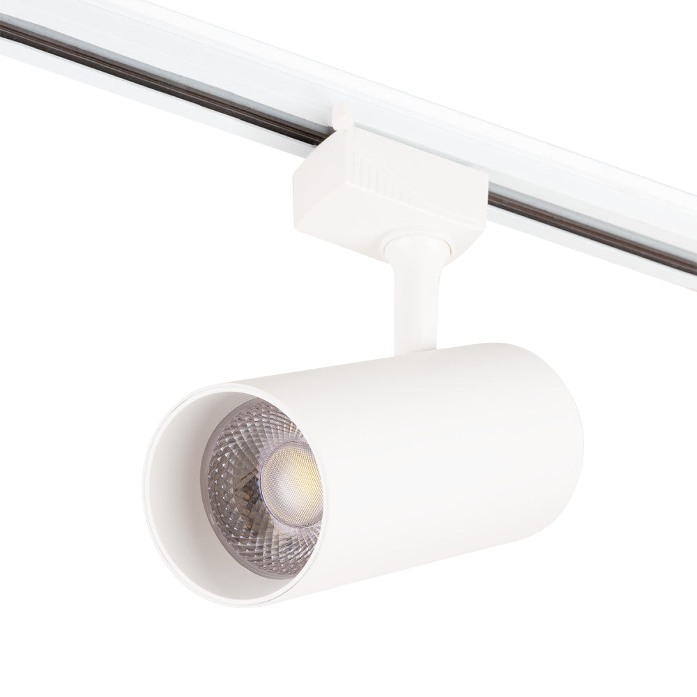 Foco Monofásico de Trilha 30W COB Ajustável Flicker Free Branco CCT 3000-6000ºK 36º[1916-TL-30W-M-CCT]