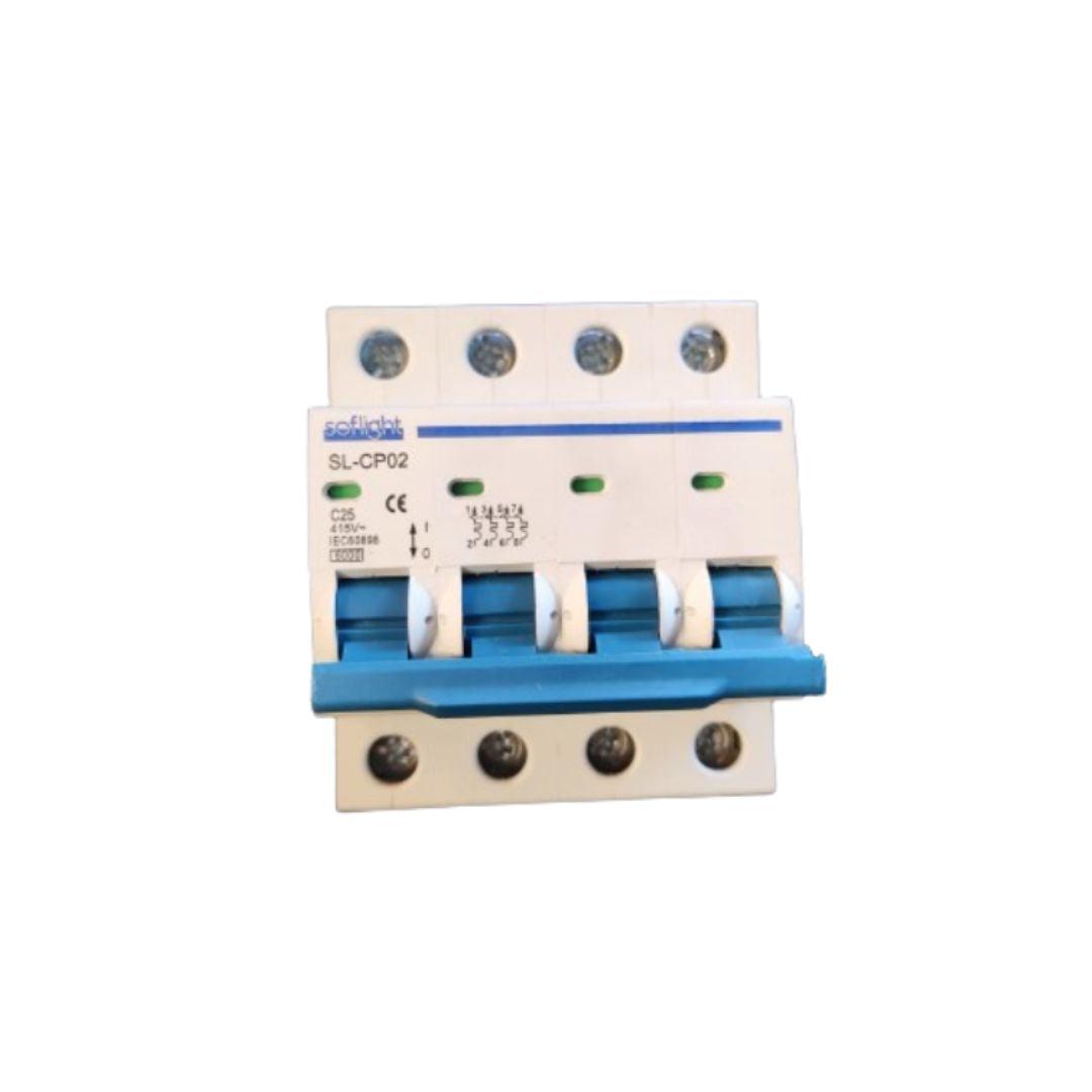 Disjuntor Magnetotérmico 4P 20A 6kA Curva C