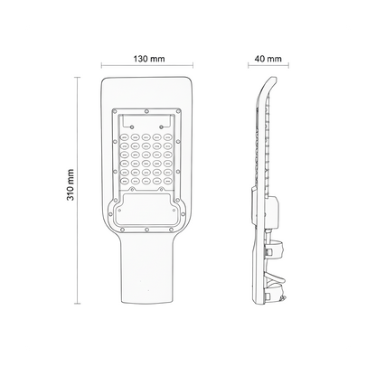 Luminária de Iluminação Pública LED 30W IP66