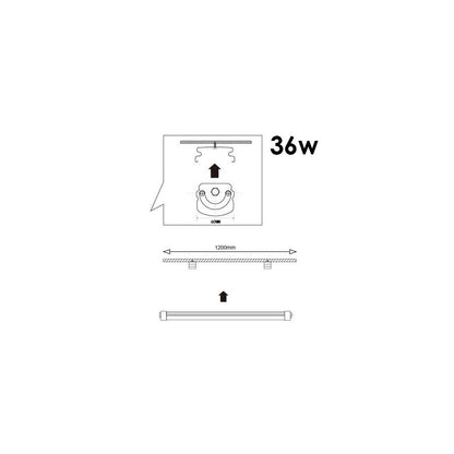Armadura LED Estanque 36W 120cm IP65 2880lm 6500K | LED Samsung