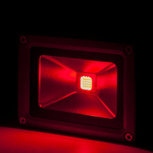 Refletor Projetor LED 10W 850Lm IP65 Brico Vermelho 40.000H [BQFS11510-R]