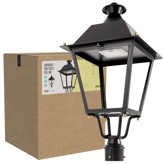 Luminária LED 40W 5.600Lm 6000ºK LED Villa IP66 Transformador CREE Inventronics 100.000H [BX3-1019A-40W-CW]