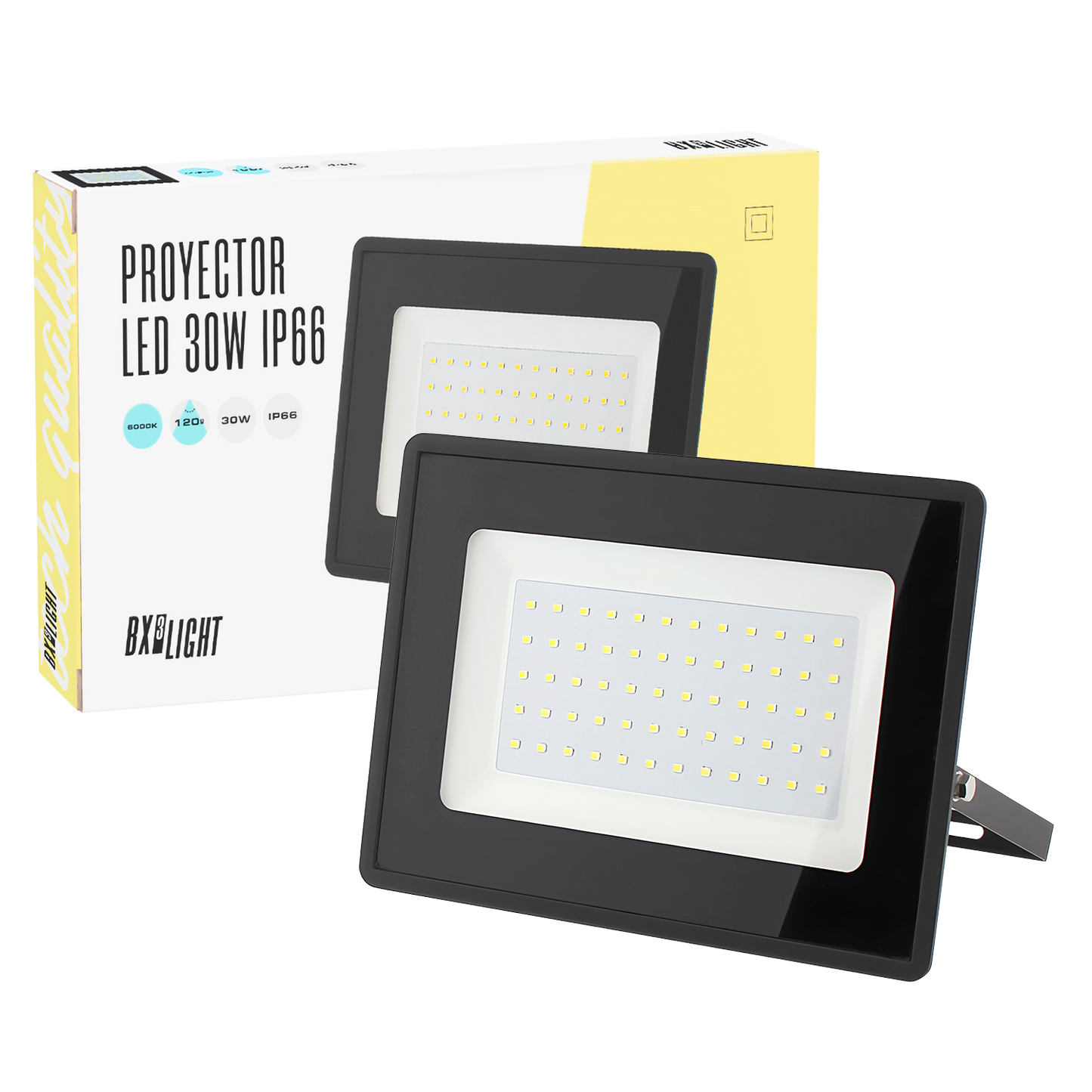 Holofote LED 30W 3600Lm 6000ºK IP66 Regulável 60.000H [BX3-6004-CW]