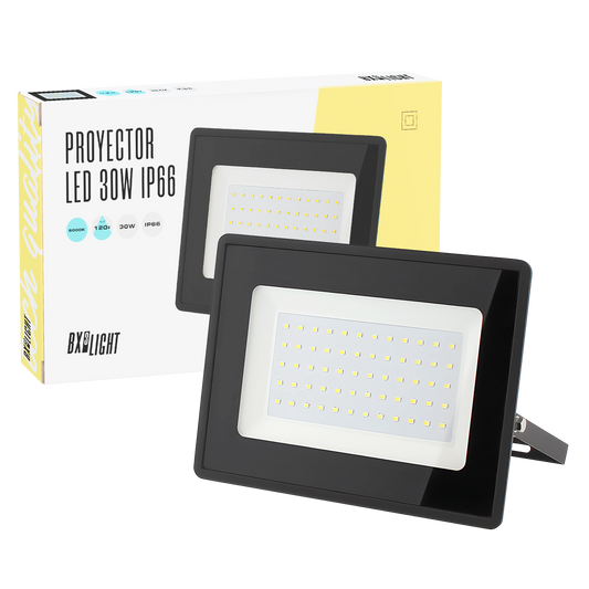 Holofote LED 30W 3600Lm 6000ºK IP66 Regulável 60.000H [BX3-6004-CW]