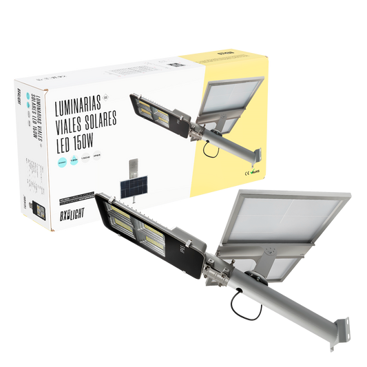 Poste LED 150W 7.500Lm 6000ºK IP65 Sensor Solar 40.000H [BX3-SLABS150W-CW]