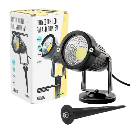 Refletor LED para jardim 5W 450Lm 6000ºK Spike 40.000H [BX3-C10-5W-CW]