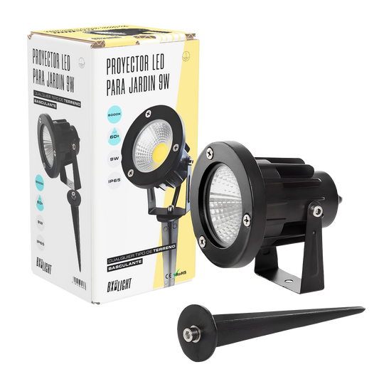 Refletor LED para jardim 9W 758Lm 3000ºK Spike 50.000H [BX3-CPDC09-9W-WW]