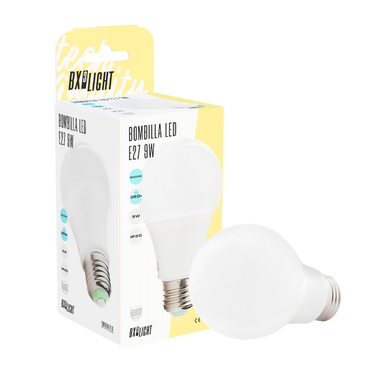 Lâmpada LED E27 9W 810Lm 4200ºK 40.000H [BX3-ED-B3-E27-9W-W]