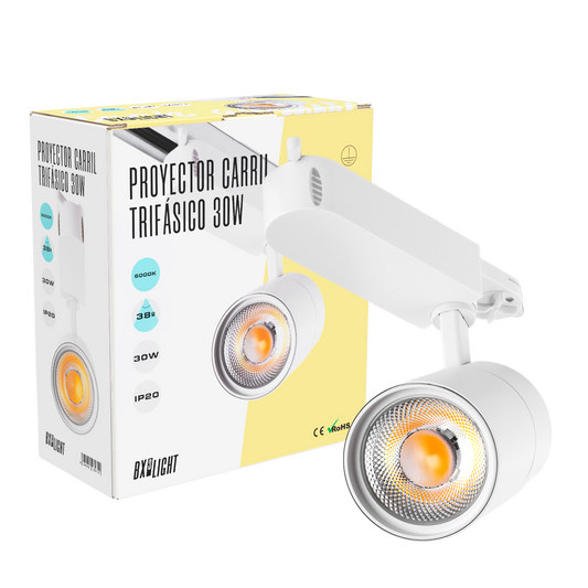 Farol LED 30W 2700Lm CRI90 4200ºK Trifásico 40.000H [BX3-FC-3F-30W-WW]