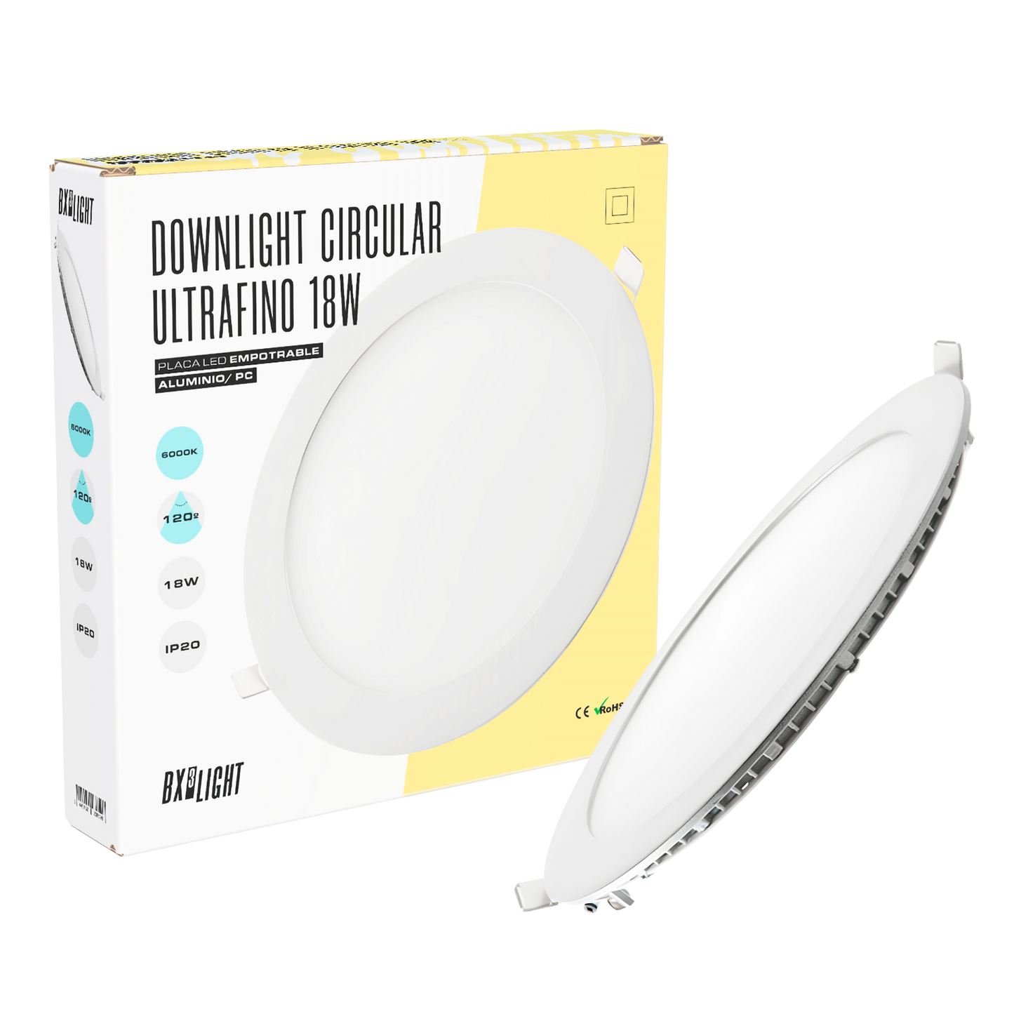 Downlight Slimline LED 18W 1318Lm 3000ºK Circular 40.000H [BX3-RDP13-18W-WW]