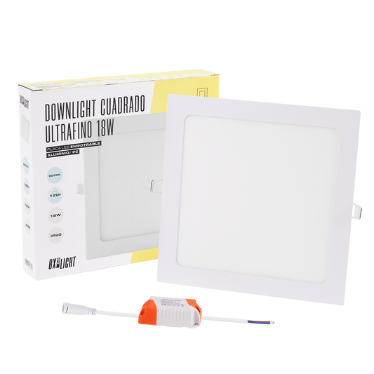 Downlight Slimline LED 18W 1.350Lm 6000ºK Quadrado 40.000H [BX3-GP-LZ-6]