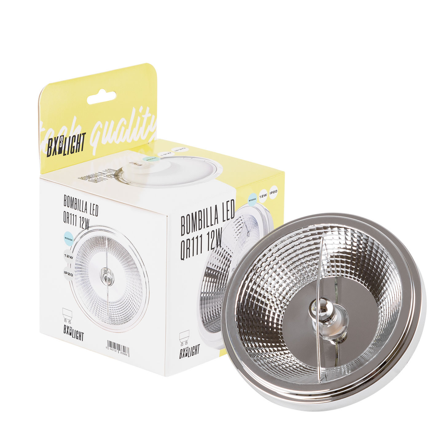 Lâmpada LED QR111 12W 1200Lm 4200ºK GU10 40.000H [BX3-GU10-12W-W]