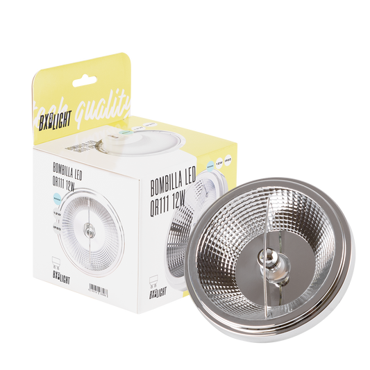 Lâmpada LED QR111 12W 1200Lm 4200ºK GU10 40.000H [BX3-GU10-12W-W]