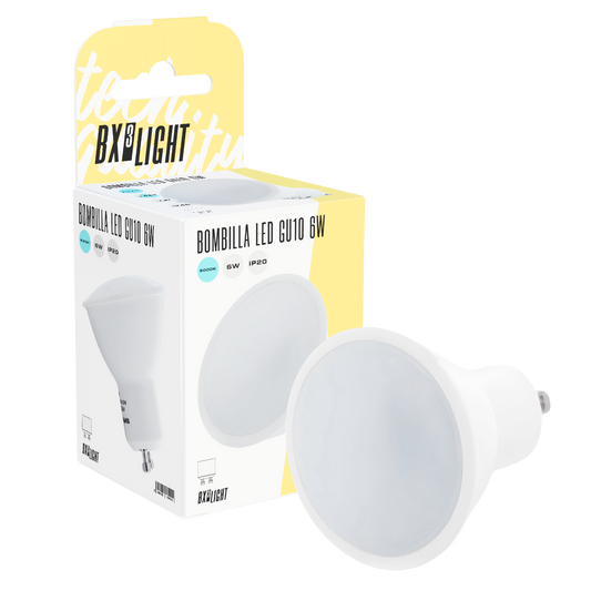 Lâmpada LED GU10 6W 468Lm 3000ºK 40.000H [BX3-GU10-SMD-6W-I-WW]