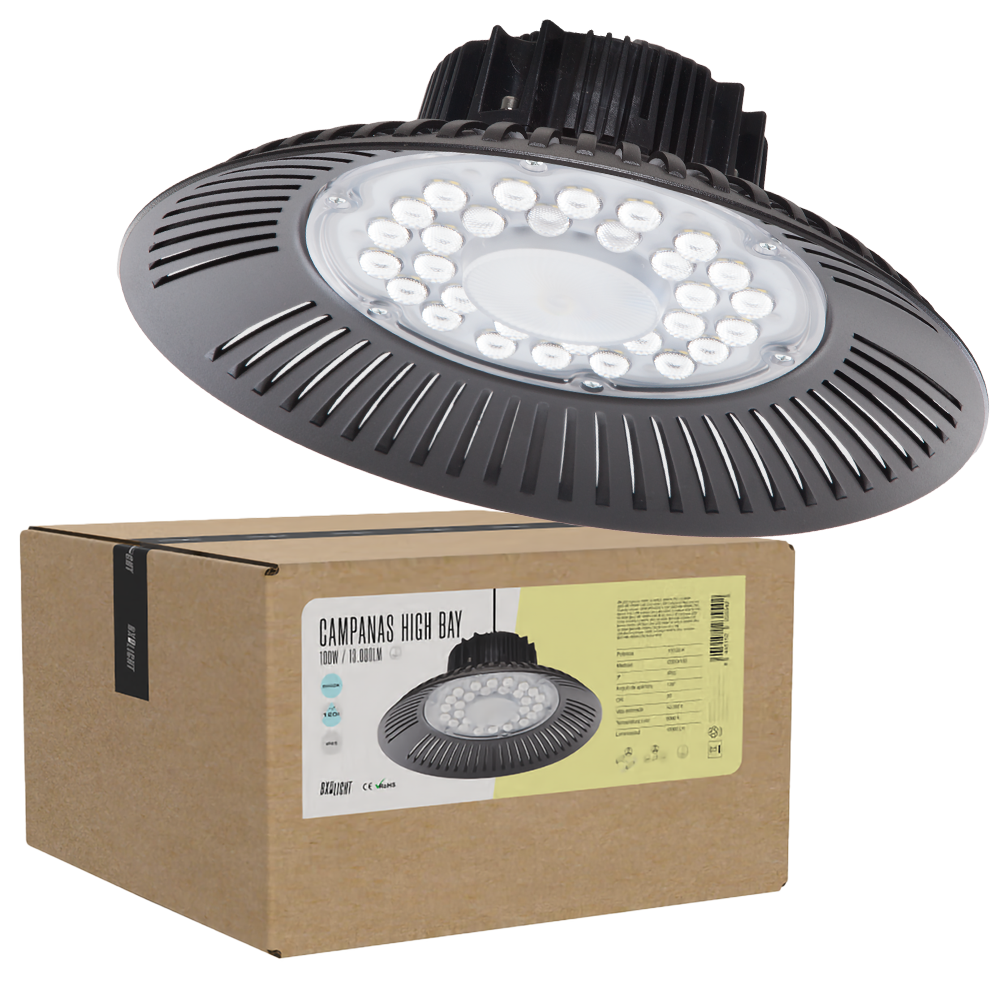 Baía alta LED 100W 10.000Lm 6000ºK IP65 50.000H [BX3-HB-100WK-CW]