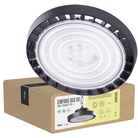 Campânula LED 200W 22.000Lm 4000ºK IP65 Regulável 60.000H [BX3-HVB200W-N2-W]