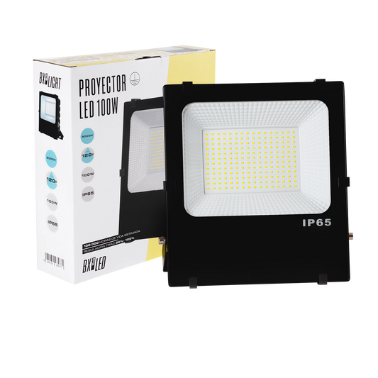 Holofote LED 100W 15000Lm 4200ºK IP65 Regulável 100.000H [BX3-HVFL100W-FW]