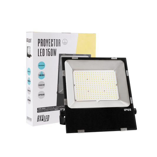 Holofote LED 150W 24000Lm 6000ºK PRO SMD3030 IP65 Regulável 100.000H [BX3-HVFL150WCPCW]