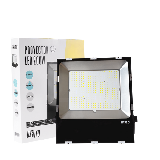 Holofote LED 200W 32000Lm 6000ºK PRO SMD3030 IP65 Regulável 100.000H [BX3-HVFL200WCPCW]