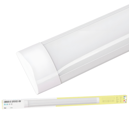 Luminária LED de Superfície Linear 40W 120Lm/W 4800Lm 4200ºK 120Cm 40.000H [BX3-LLS-404800120-W]