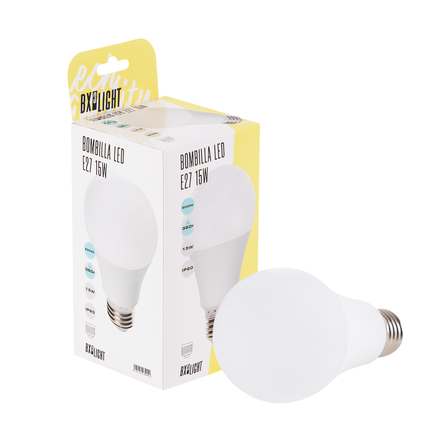 Lâmpada LED E27 15W 1170Lm 3000ºK A60 40.000H [BX3-LM7048-WW]