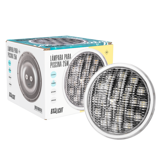 Refletor LED para Piscina 25W 6000ºK Par 56 40.000H [BX3-PAR56-25W-CW]