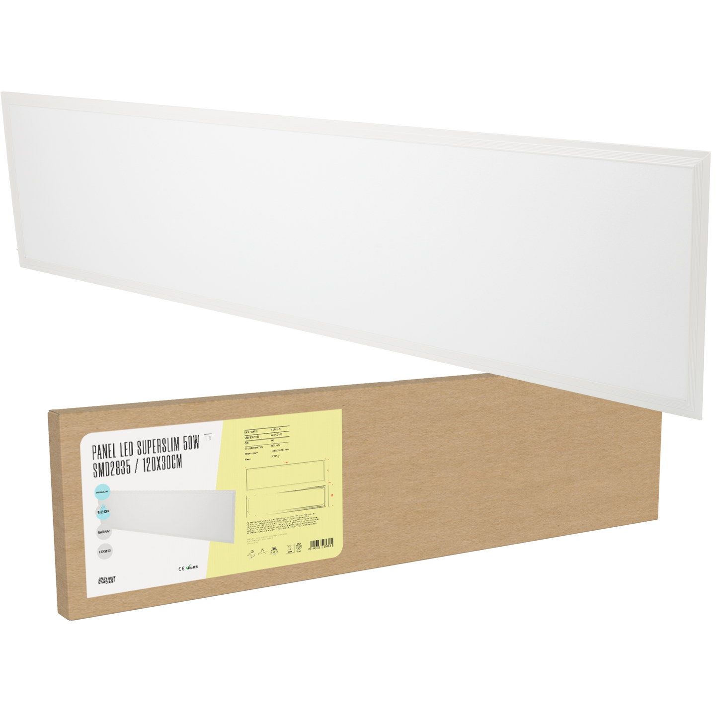 Painel LED 50W 4.500Lm 4000ºK 120X30Cm 40.000H [BX3-PBD-30120-W]