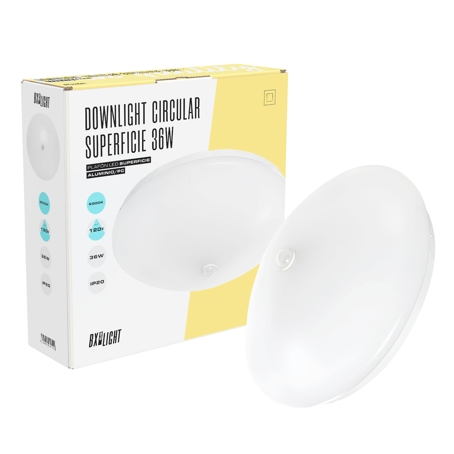 Plafon LED 18W 1.500Lm 6000ºK Detector 40.000H [BX3-PL-18-D-CW]