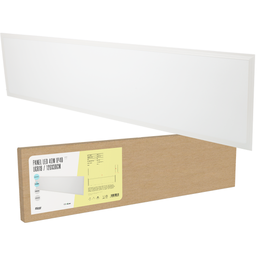 Painel LED 40W 3600Lm 4200ºK 120x30Cm UGR19 40.000H [BX3-PL-40W-W]