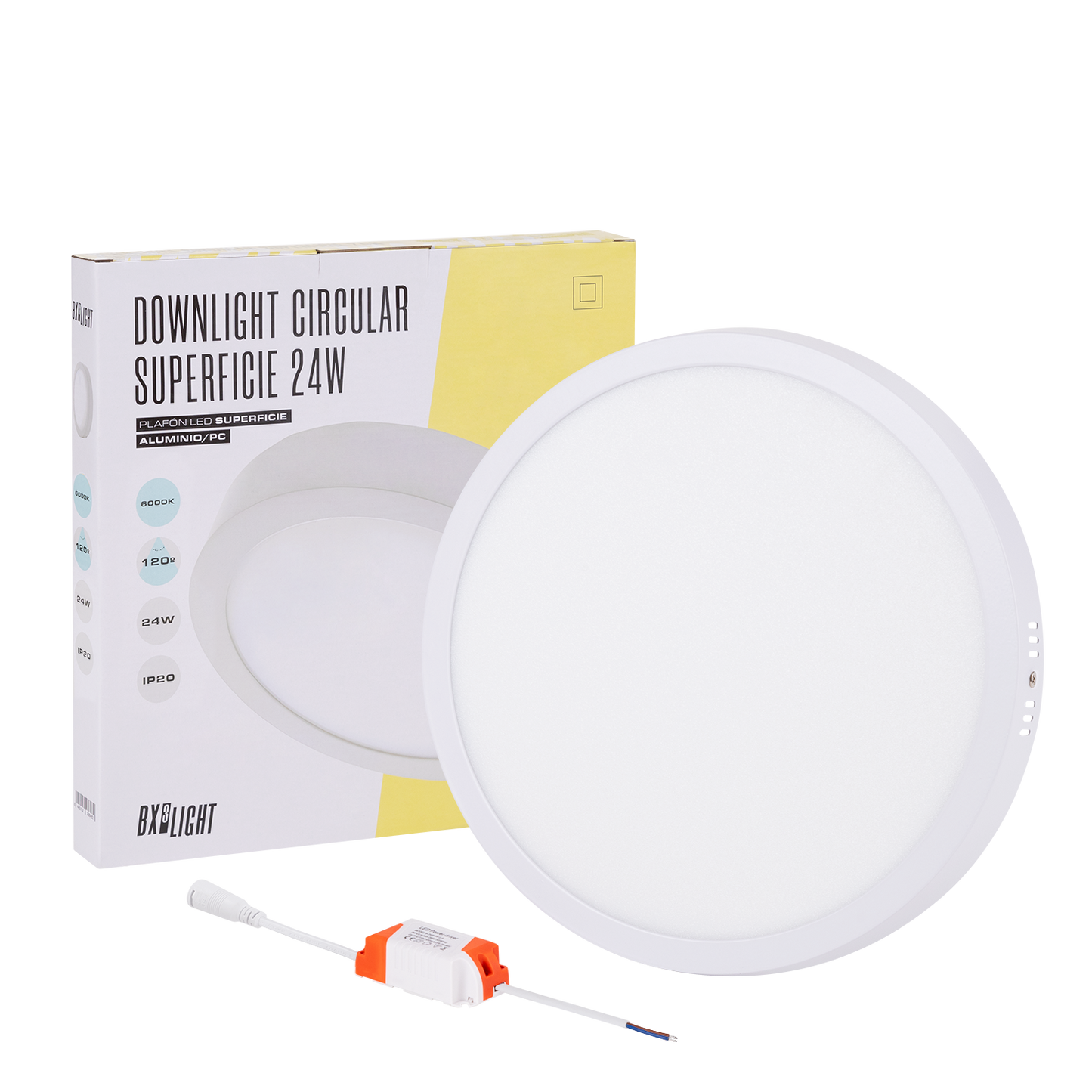 Plafon LED 24W 1900Lm 4200ºK Circular 40.000H [BX3-PLAF-C-24W-W]