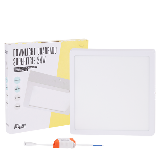 Plafon LED 24W 1778Lm 6000ºK Quadrado 40.000H [BX3-PLAF-R-24W-CW]