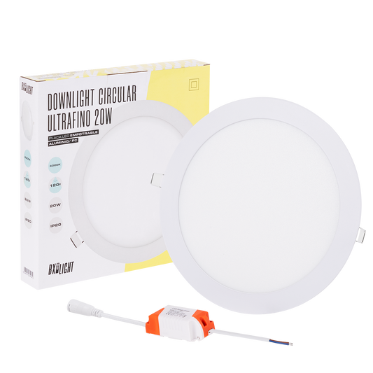 Downlight LED Slimline 20W 1.600Lm 6000ºK Circular 40.000H [BX3-RDP15-20W-CW]