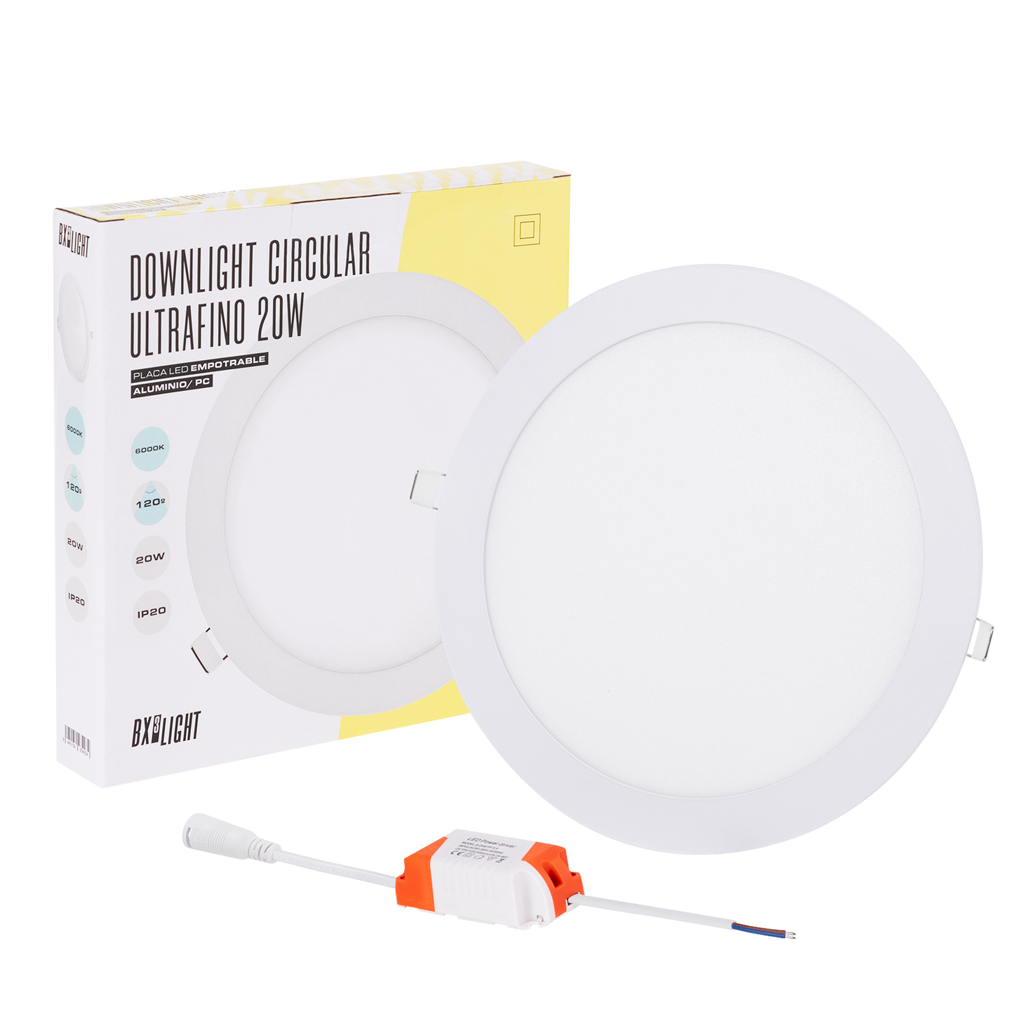 Downlight Slimline LED 20W 1600Lm 4200ºK Circular 40.000H [BX3-RDP15-20W-W]