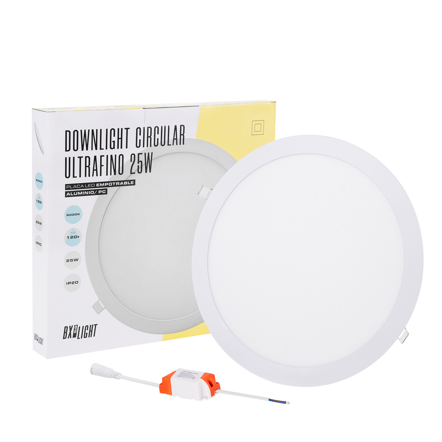 Downlight Slimline LED 25W 2000Lm 4200ºK Circular 40.000H [BX3-RDP16-25W-W]