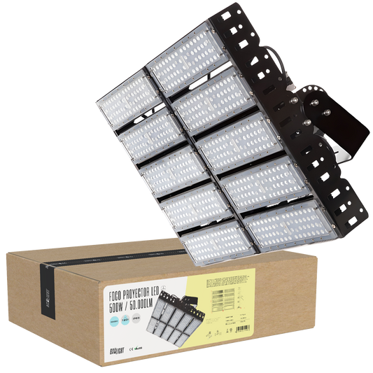 Holofote LED 500W 50.000Lm 6000ºK IP65 100.000H [BX3-SDF- 500W-CW]