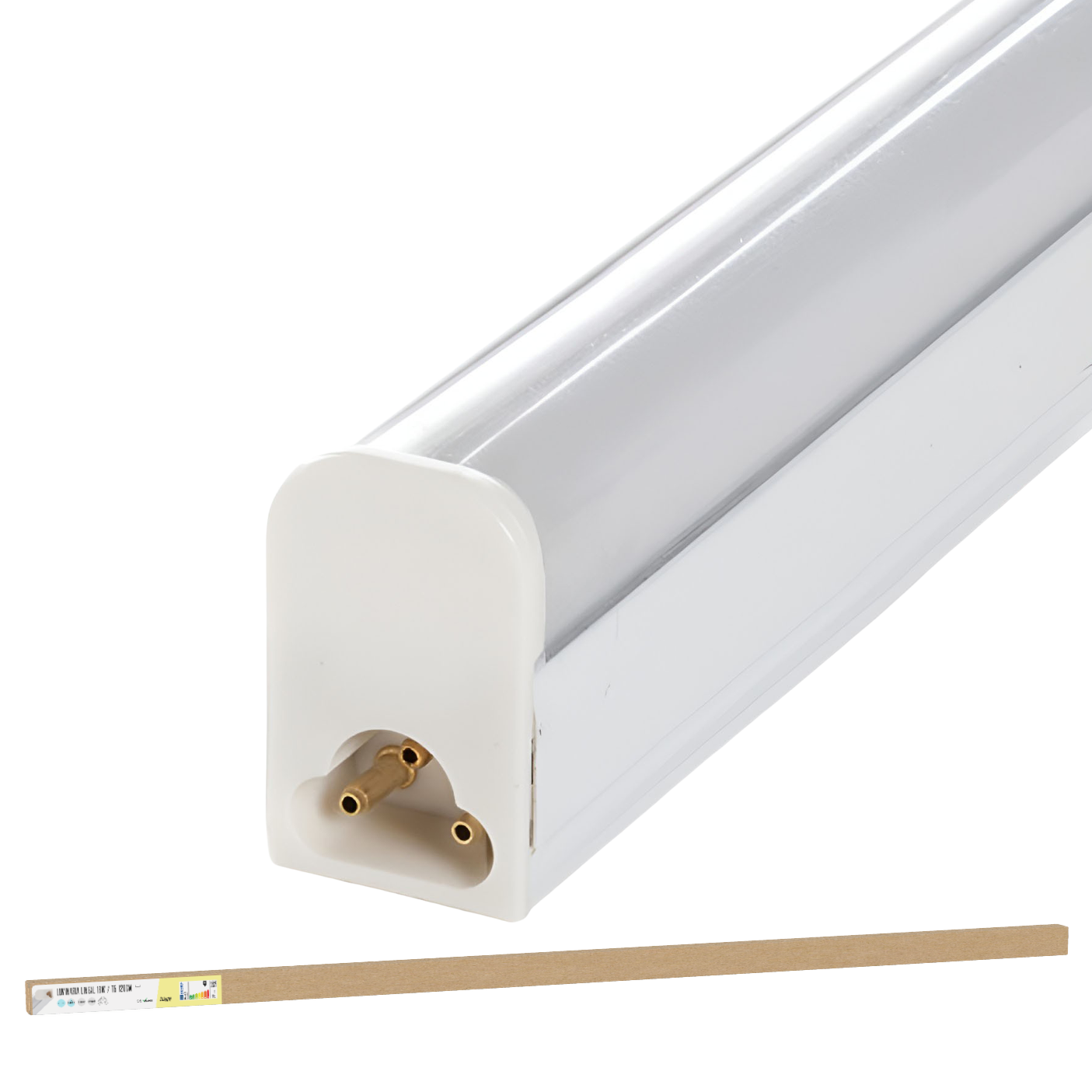 Luminária LED 18W 1.530Lm 4000ºK T5 120Cm 40.000H [BX3-T5DG18W-W]