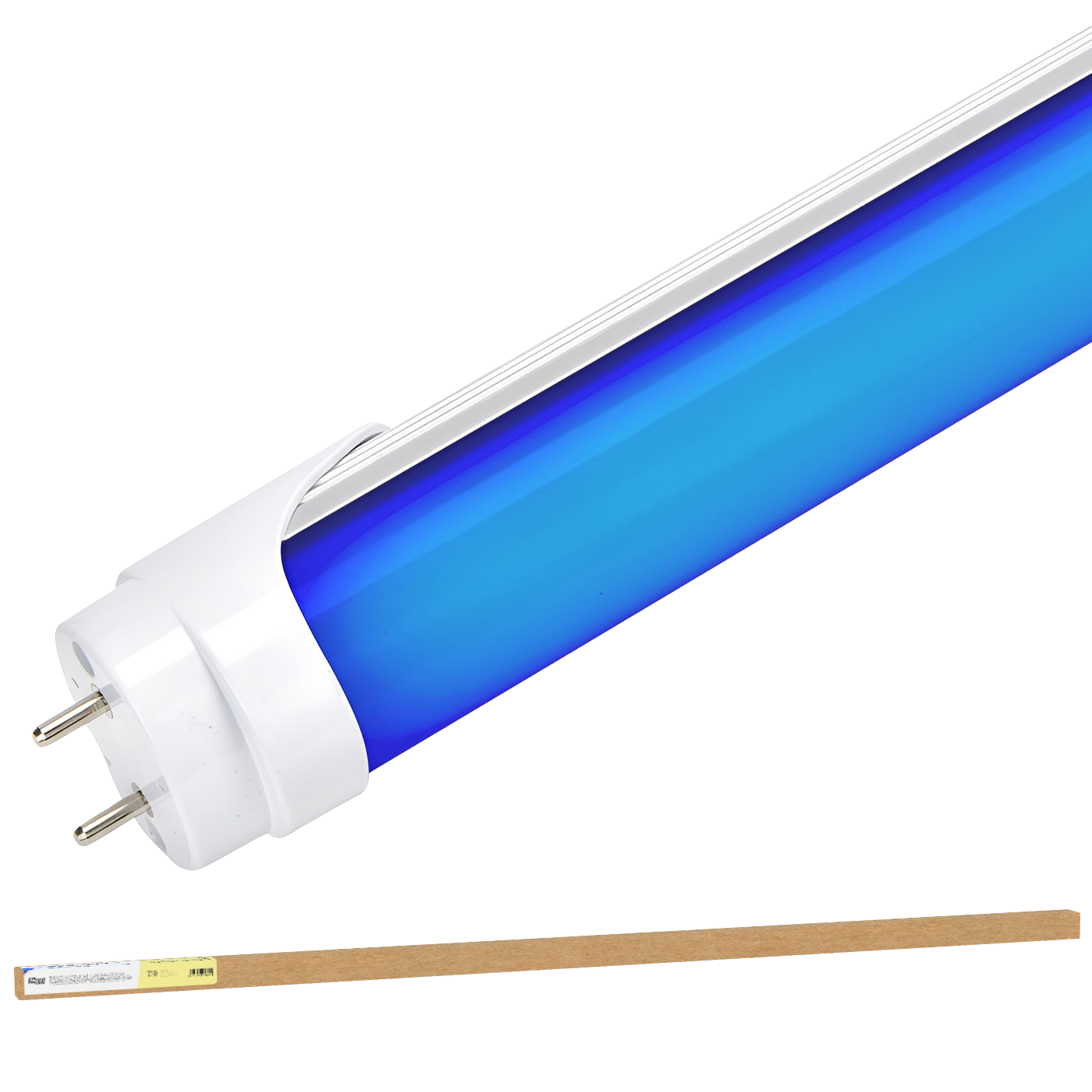 Tubo LED T8 18W 1.500Lm 120Cm Difusor Opala - Azul 40.000H [BX3-T8-1200-18W-BO]