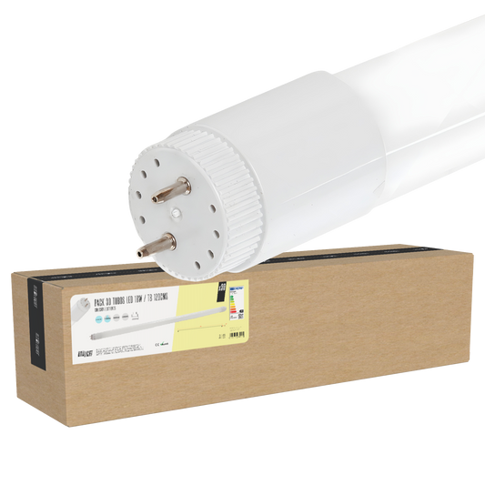 Pacote de 30 Tubos LED T8 18W 1.440Lm 6000ºK 1200mm 40.000H [BX3-T8-PC-1,2M-30-CW]