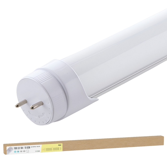 Tubo LED T8 10W 1200Lm 6000ºK 60Cm Conexão de cabeça giratória Uma extremidade 60.000H [BX3-TCT8RDDG10W-O-CW]