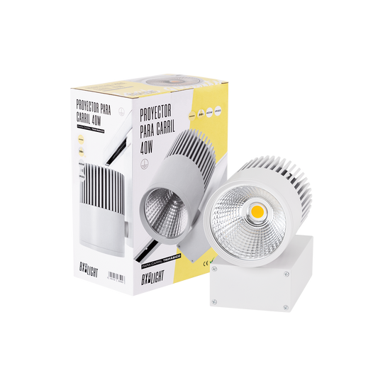 Foco LED 40W 3384Lm CRI90 3000ºK Trifásico UGR17 50.000H [BX3-TR40W-WHITE-WW]