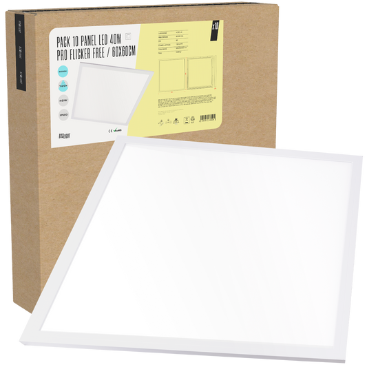 Pacote 10 Painel LED 40W 4.000Lm 6000ºK 60x60Cm PRO Sem cintilação 60.000H [BX3LPT59540WPHILIPCW]