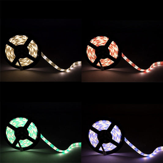Faixa de 300 LEDs 60W 3.780Lm 4200ºK SMD5050 24VDC IP65 RGB+Branco x5M 40.000H [CA-5050-60-24-IP65-RGB-W]-Branco Natural