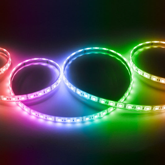 Faixa de 60 LEDs 72W 4.000Lm SMD5050 12VDC IP68 RGB Submersível x5M 40.000H [CA-5050-12V-IP68-RGB]-RGB