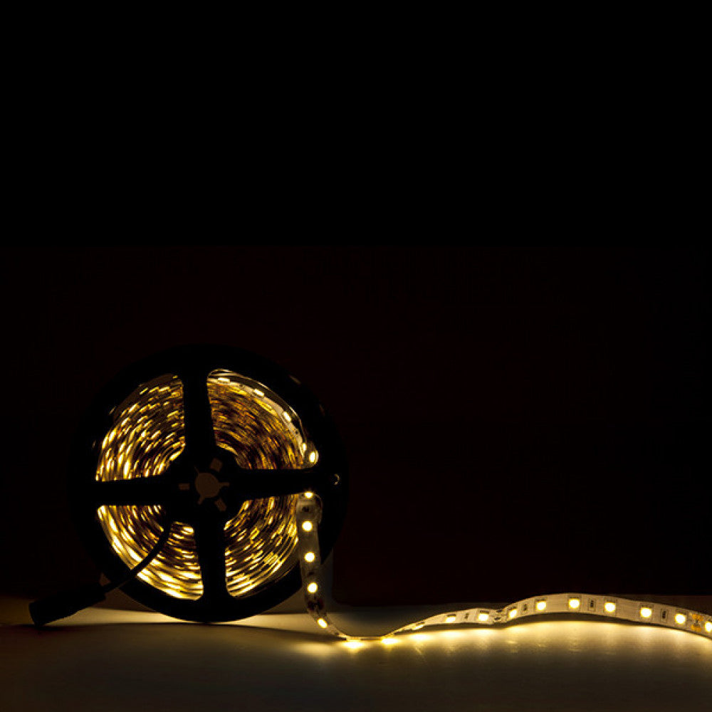 Faixa de 300 LEDs 60W 7.000Lm CRI85 6000ºK SMD5050 24VDC IP20 x5M 40.000H [CA-5050-60-24-CW]-Branco Frio