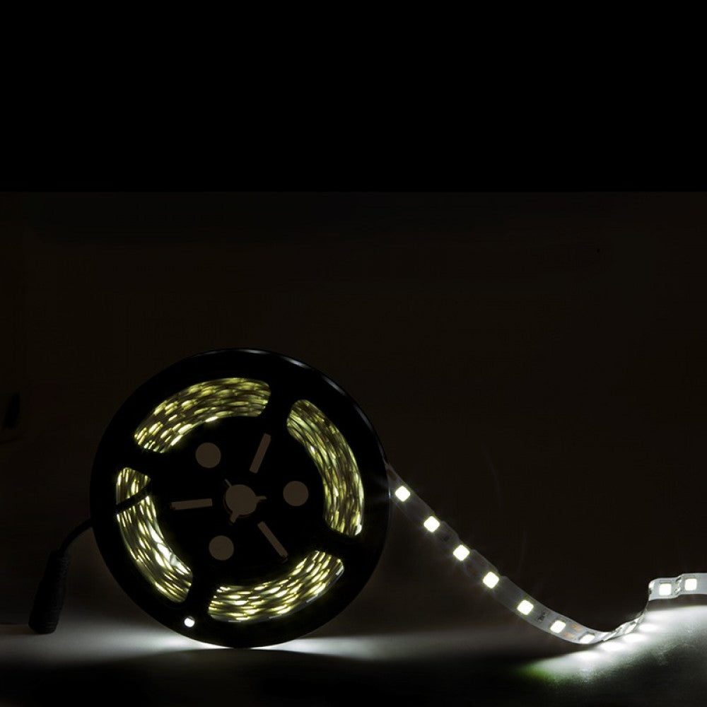 Faixa de 60 LEDs/M 100W 6.900Lm CRI85 6000ºK SMD5054 12VDC IP20 x5M 40.000H [CA-60-5054-12-IP20-CW]-Branco Frio