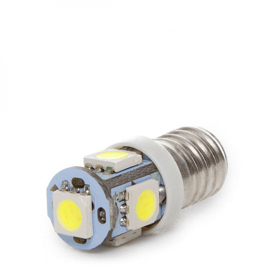 Lâmpada LED E10 1W 83Lm 3000ºK 12VDC 40.000H [CA-E10-5MD5050-WW]